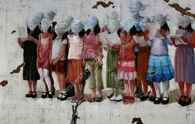 Iranna, G.R. (Artist). Song For Pace Kingdom, 2008 | Painting, Sa.Onl/11.12.08, 2008 · Saffronart