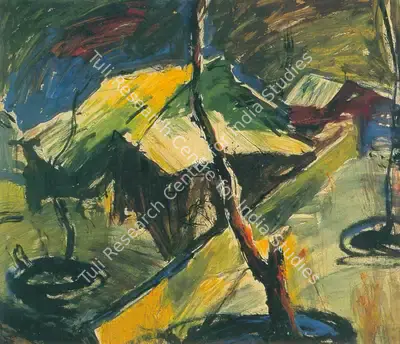 S.H. Raza (Artist), Untitled, 1948, Painting