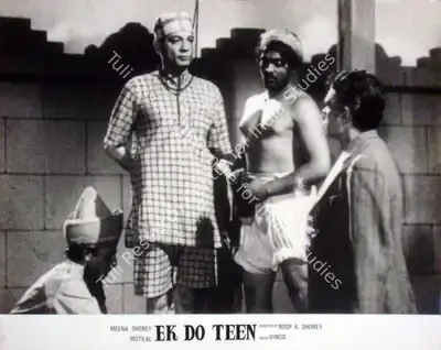 Roop K. Shorey (Producer), Ek Do Teen, 1953, Lobby Card