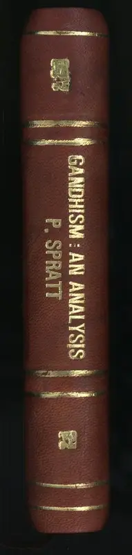 P. Spratt (Author), Gandhism, 1939, Authored Book