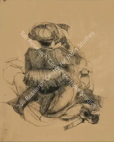 Vrindavan Solanki (Artist), Untitled, 1970, Painting