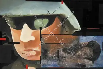 Riyas Komu (Artist), Sleeping Pills, 2002, Painting