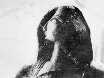 Meera Mukherjee (Artist), The Winnowing Girl - Detail, Sculpture