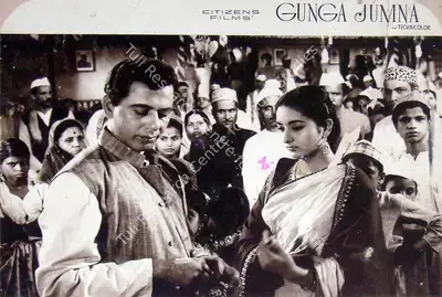 V. Babasaheb (Cinematographer), Gunga Jamuna, 1961, Lobby Card