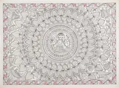 Mahasundari Devi (Artist), Untitled, Painting