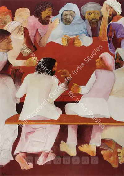 Khanna, Krishen (Artist). Last Supper, n.d. | Painting, Sa.Onl/02.03.05