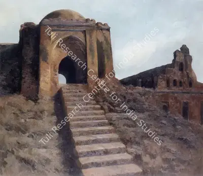 Sanjay Bhattacharya (Artist), View of Old Delhi, 1989, Painting