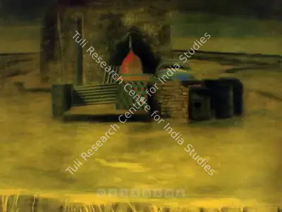 Atul Dodiya (Artist), Drenched Landscape, 1993, Painting