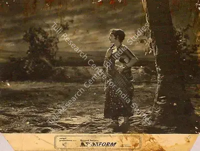 Dronacharya (Cinematographer), Railway Platform, 1955, Lobby Card