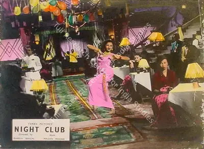 Naresh Saigal (Director), Night Club, 1958, Lobby Card