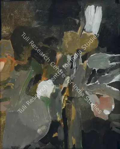 S.H. Raza (Artist), Flore, 1969, Painting