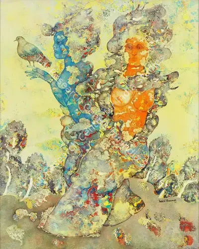 Sakti Burman (Artist), Untitled, 1975, Painting