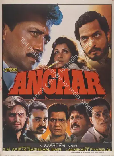 S.M. Arif (Producer), Angaar, 1992, Full Sheet Poster