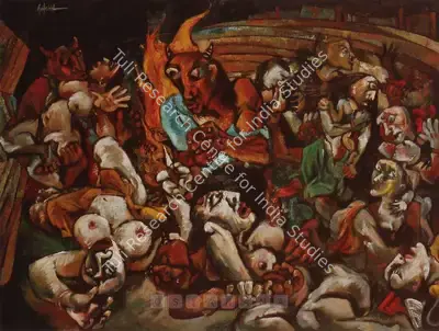 Sajal Roy (Artist), Revelry, Painting