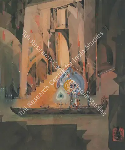 Prosanto Roy (Artist), Untitled (Princess of Fairyland), 1955, Painting