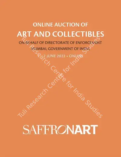 Saffronart (Auction House), Online Auction of Art and Collectibles, 2022, Auction Catalogue