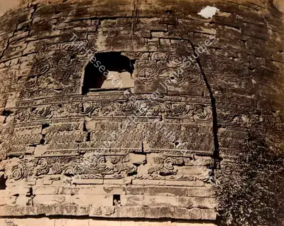 John Edward Sache (Photographer), Architectural detail of a stone carving, 1880, Antiquarian Photograph