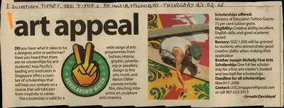 Urvashi Devidayal (Reporter), Art Appeal, 2006, Newspaper Clipping