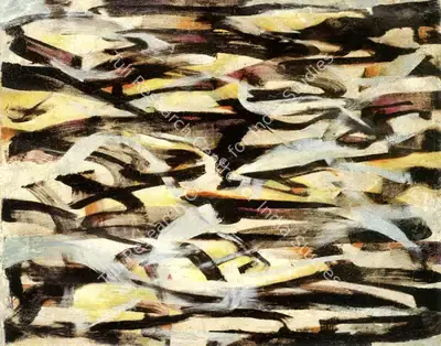 N.S. Bendre (Artist), Entwined Form, 1962, Painting