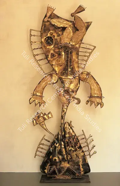 Nandagopal, S. (Artist). Memories of a Hero Stone. Welded copper and cast brass, 1993 | Sculpture | FineArts | 00375810