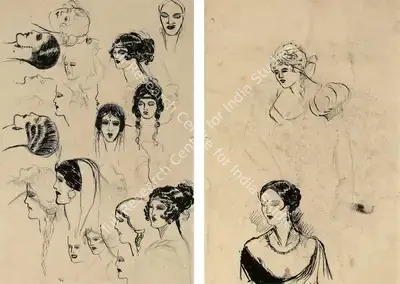 Amrita Sher-Gil (Artist), Untitled, Drawing