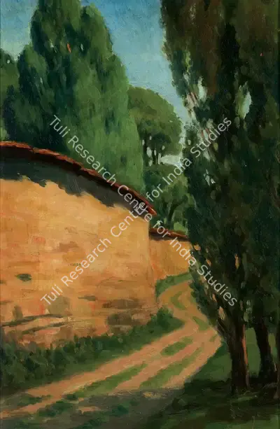 Amrita Sher-Gil (Artist), Untitled (Zebegeny Landscape), 1931, Painting
