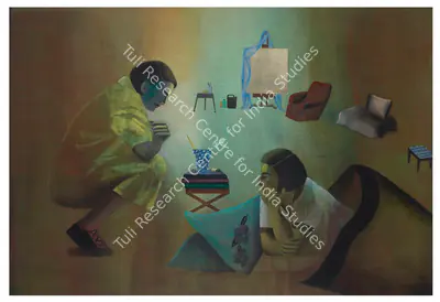 Anju Dodiya (Artist), Cocoon, 1999, Painting