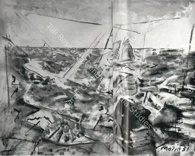 John Marin (Artist), Sea Piece, 1951, Painting