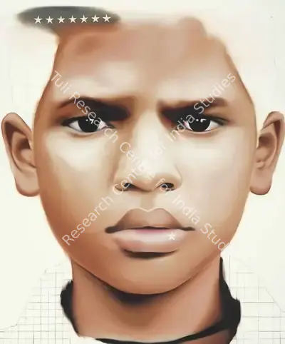 Riyas Komu (Artist), Borivali Boy II, 2007, Painting
