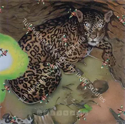 Roy Thomas (Artist), Unexpected Playmates-3, 2008, Painting