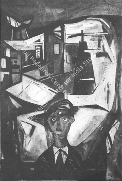 Ramkumar (Artist), Artist in Exile, 1957, Painting