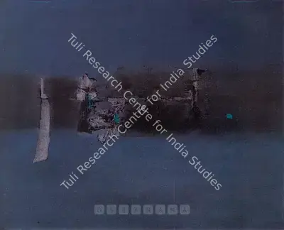 V.S. Gaitonde (Artist), Blue Abstract, 1965, Painting