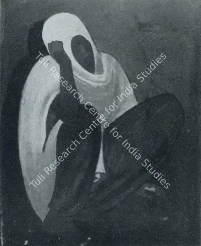 B.C. Sanyal (Artist), Despair, Painting