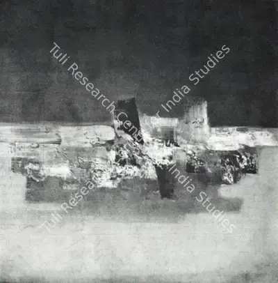 Baburao Sadwelkar (Artist), Sky-Line, Malabar Hill, Painting