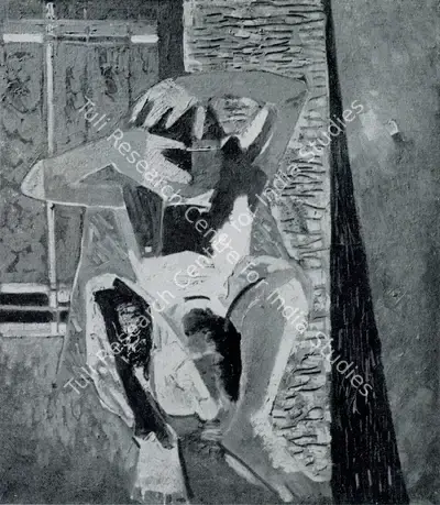 Shankar Palsikar (Artist), Composition, 1953, Painting