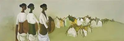 B. Prabha (Artist), Untitled, 1976, Painting