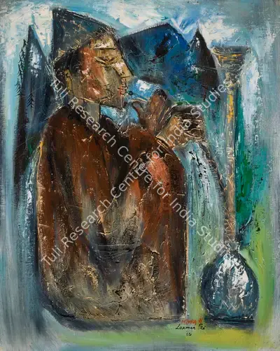 Laxman Pai (Artist), Cool Smoke, 1965, Painting
