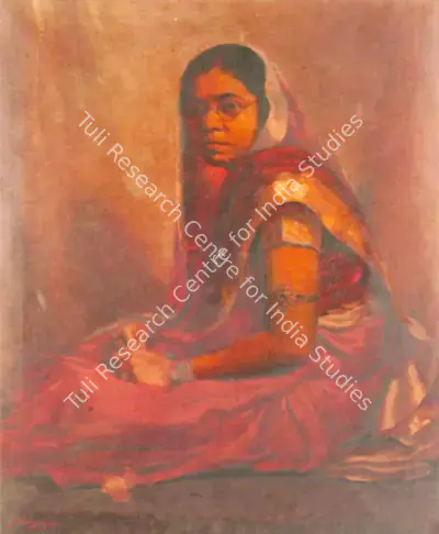 Gangooly, J.P. (Artist). A Zamindar's Lady, n.d. | Painting, Bon.Lon/16.06.99