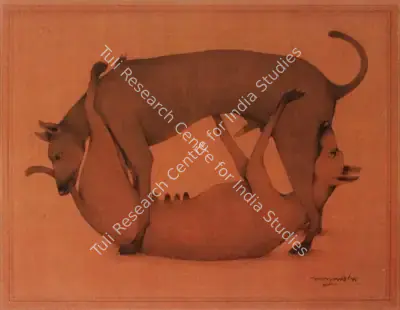 Lalu Prasad Shaw (Artist), Untitled, 1990, Painting