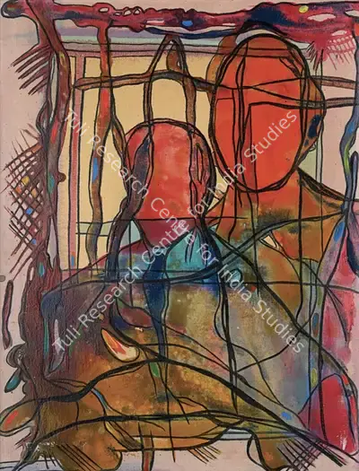 Lance Ribeiro (Artist), Mother & Child, 1965, Painting