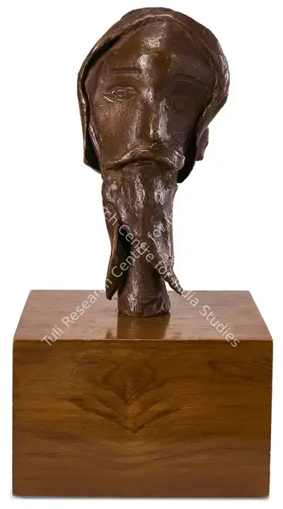 Somnath Hore (Artist), Bust Of Rabindranath Tagore, 1986, Sculpture