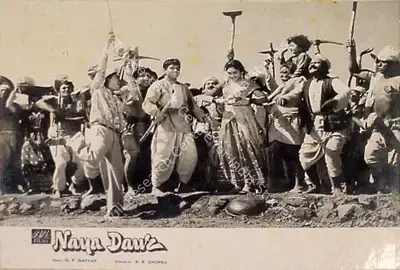 M.N. Malhotra (Cinematographer), Naya Daur, 1957, Lobby Card