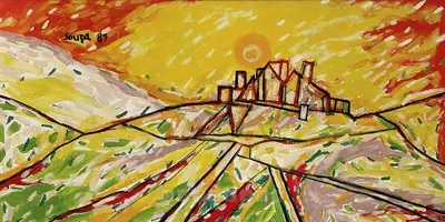 F.N. Souza (Artist), Untitled, 1989, Painting