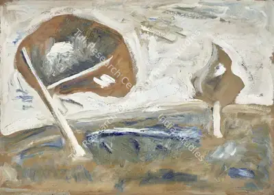 Ivan Peries (Artist), Untitled (The Leaning Tree), 1981, Painting