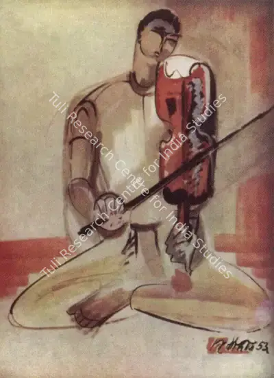 Dinkar Kowshik (Artist), Violinist, Painting