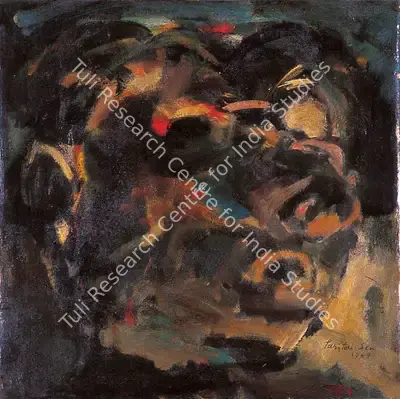 Paritosh Sen (Artist), Head, 1969, Painting