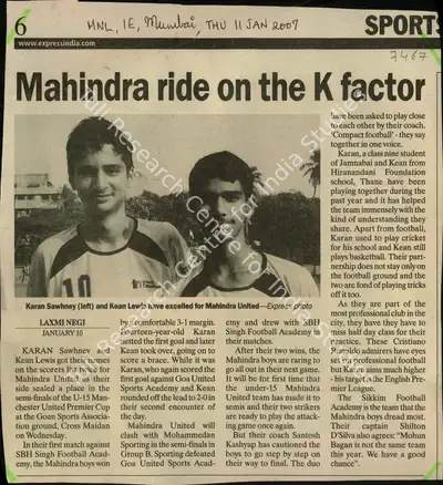 Laxmi Negi (Reporter), Mahindra ride on the K Factor, 2007, Newspaper Clipping
