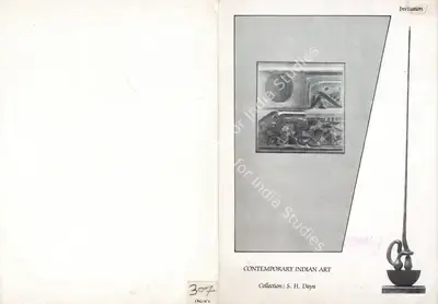 S.H. Daya (Artist), Contemporary Indian Art, 1987, Solo Exhibition Invitation