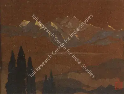 Indra Dugar (Artist), The Morning Glory of Kanchenjunga, Painting