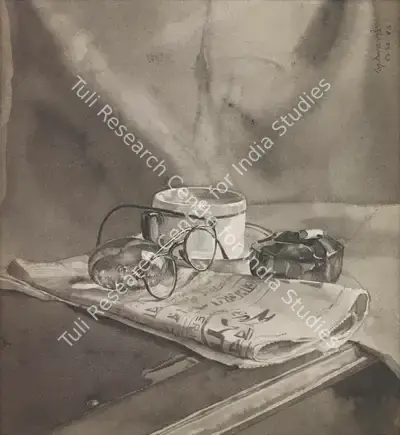 Ganesh Pyne (Artist), Untitled, 1956, Painting